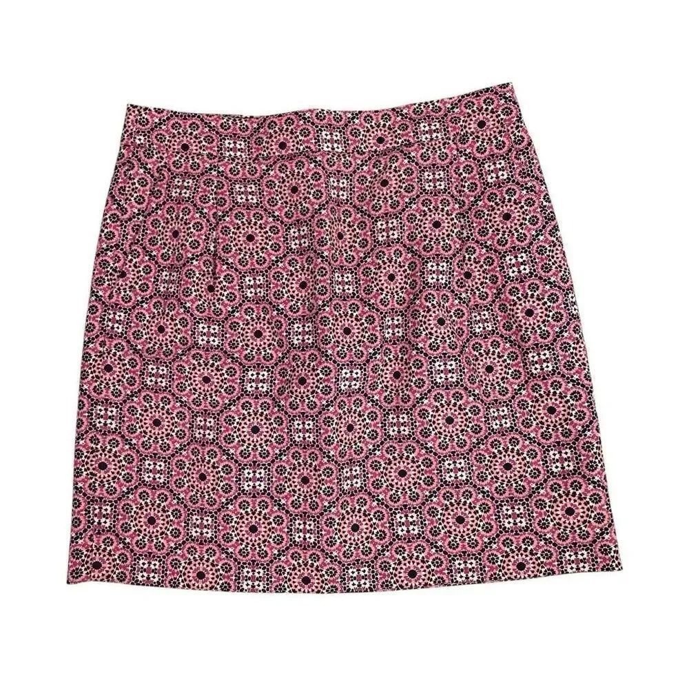 J. Crew Womens Printed basketweave Mini Skirt size 0